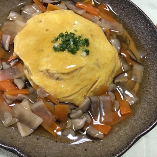 三十雑穀で作るオムライス～和風しょうがあんかけ～